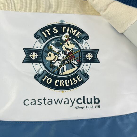 Disney Cruise Line DCL Castaway Club Tote Bag & Towel Platinum Captain Mickey - Picture 2 of 9